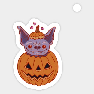 Pumpkin bat Sticker